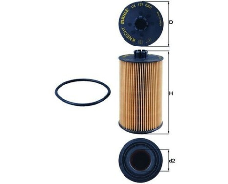 Oil Filter OX 157D Mahle, Image 3