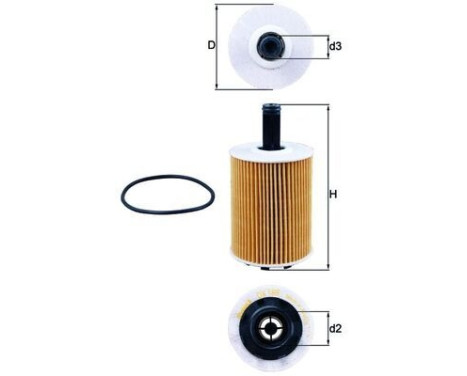 Oil Filter OX 188D Mahle, Image 4