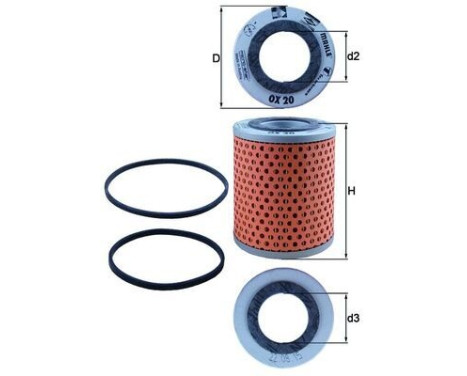 Oil Filter OX 20D Mahle, Image 2