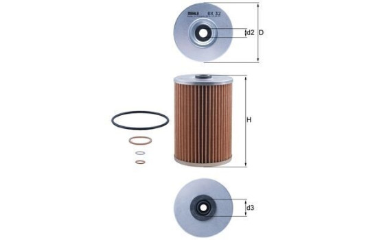 Oil Filter OX 32D Mahle, Image 6