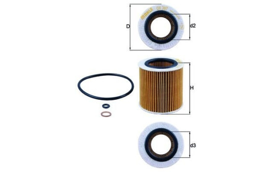 Oil Filter OX 387D Mahle, Image 6