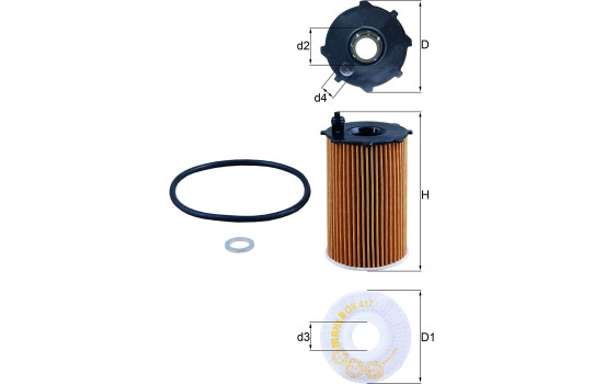 Oil Filter OX 417D Mahle