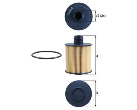 Oil Filter OX 779D Mahle, Image 5