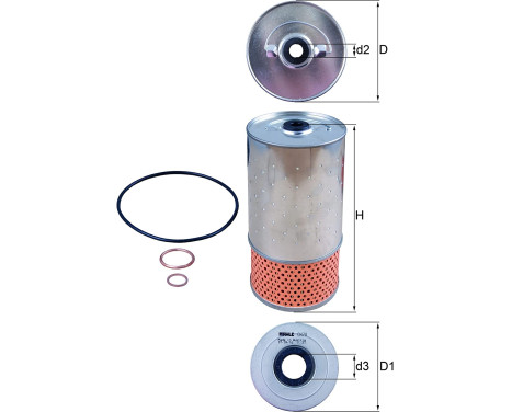 Oil Filter OX 78D1 Mahle