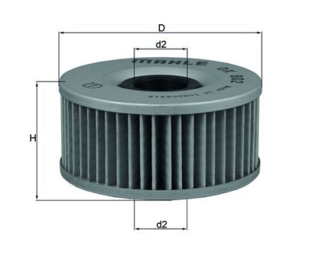 Oil Filter OX 802 Mahle, Image 4