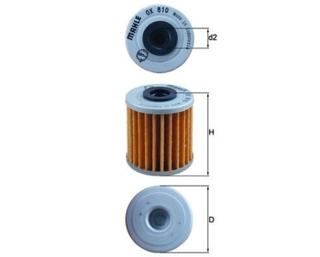 Oil Filter OX 810 Mahle, Image 2