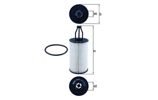 Oil Filter OX 814D Mahle, Image 5