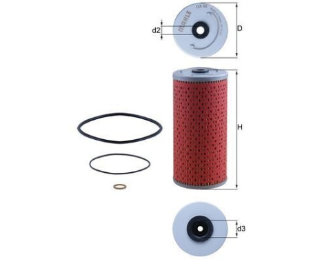Oil Filter OX 92D Mahle, Image 6