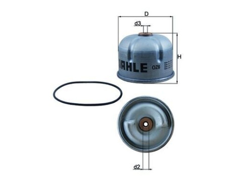 Oil Filter OZ 6D Mahle, Image 2