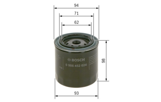 Oil Filter P2024 Bosch, Image 6