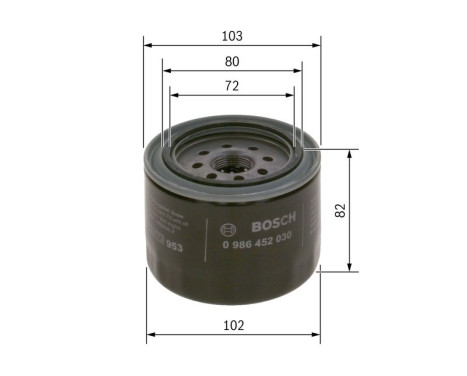 Oil Filter P2030 Bosch, Image 2