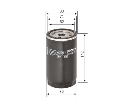 Oil Filter P3092 Bosch