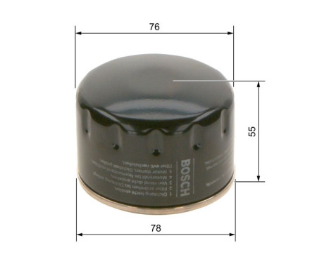 Oil Filter P3141 Bosch, Image 7