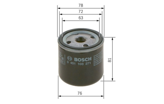 Oil Filter P3271 Bosch, Image 7