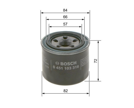 Oil Filter P3316 Bosch, Image 7