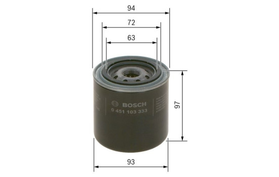 Oil Filter P3333 Bosch, Image 6