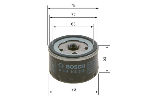 Oil Filter P3336 Bosch, Image 7