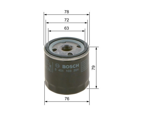 Oil Filter P3354 Bosch, Image 7