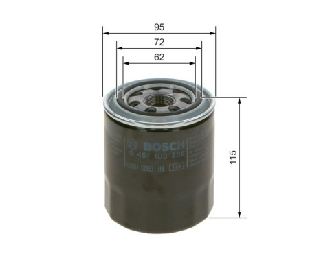 Oil Filter P3366 Bosch, Image 6