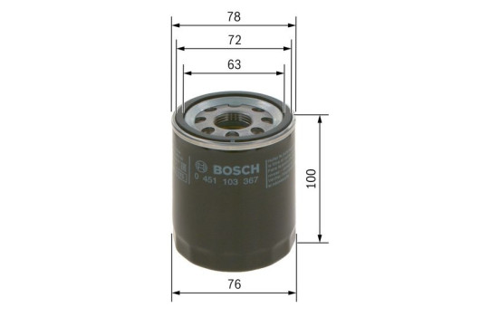 Oil Filter P3367 Bosch, Image 3