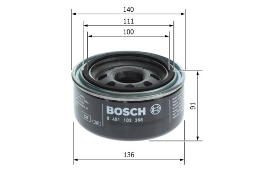 Oil Filter P3368 Bosch, Image 5