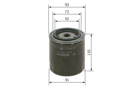 Oil Filter P4014 Bosch, Image 7