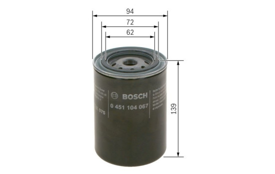 Oil Filter P4067 Bosch