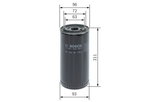 Oil Filter P5067 Bosch, Image 5