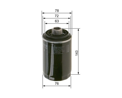 Oil Filter P7080 Bosch, Image 5