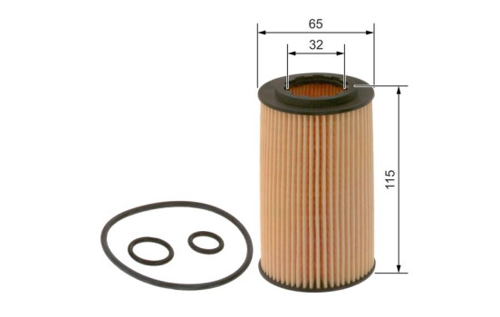 Oil Filter P7112 Bosch, Image 2