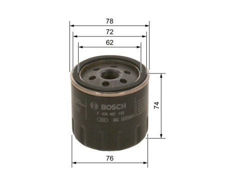 Oil Filter P7143 Bosch, Image 5