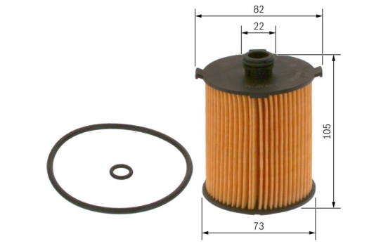 Oil Filter P7152 Bosch, Image 2