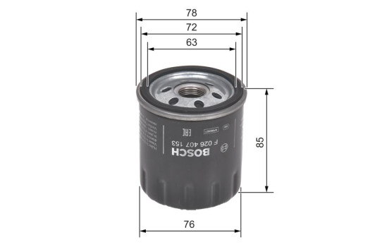 Oil Filter P7153 Bosch, Image 6