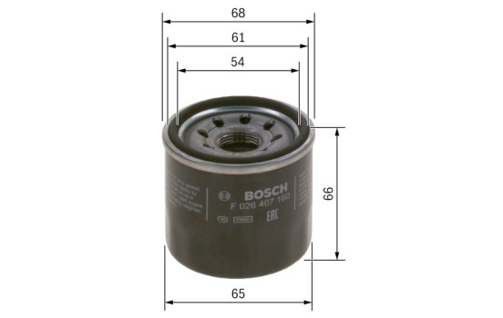 Oil Filter P7160 Bosch, Image 2