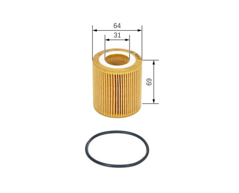 Oil Filter P7177 Bosch, Image 2