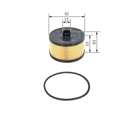 Oil Filter P7231 Bosch, Image 2