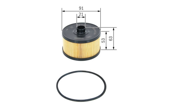 Oil Filter P7231 Bosch, Image 2