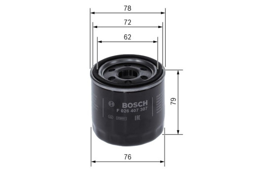 Oil Filter P7307 Bosch, Image 5