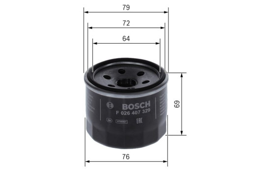 oil filter P7329 Bosch, Image 5