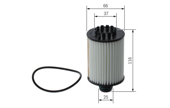 oil filter P7335 Bosch, Image 5