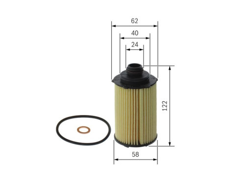 Oil filter P7348 Bosch, Image 5