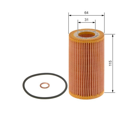 Oil Filter P9119 Bosch, Image 3