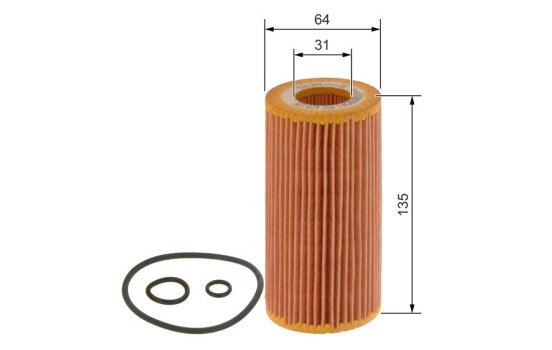 Oil Filter P9126 Bosch, Image 2