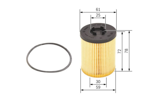 Oil Filter P9178 Bosch, Image 2