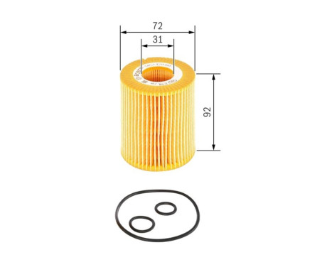 Oil Filter P9199 Bosch, Image 3
