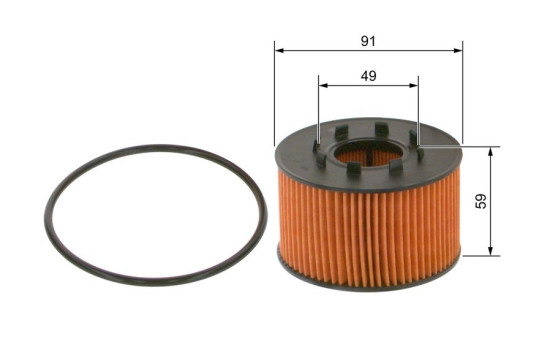 Oil Filter P9239 Bosch, Image 3