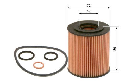 Oil Filter P9262 Bosch, Image 2