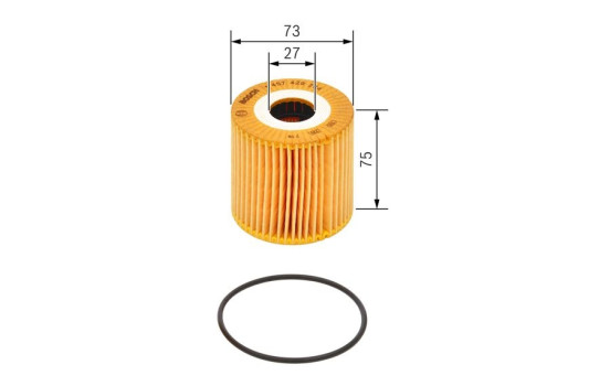 Oil Filter P9284 Bosch, Image 2