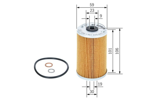Oil Filter P9605 Bosch