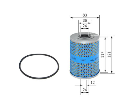 Oil Filter P9610 Bosch, Image 3